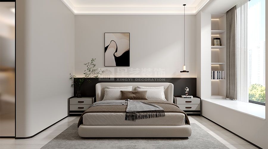 简约客厅设计打造可生长生活空间，材质光影营造感性理性并存居所(图1)