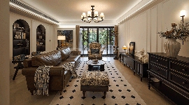 美式复古与现代融合设计，打造优雅舒适居住空间(图1)