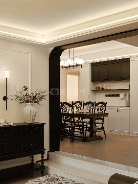 美式复古与现代融合设计，打造优雅舒适居住空间(图5)