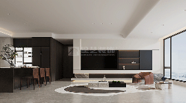 现代简约客餐厨一体化设计，打造开放通透居住空间(图3)