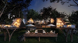 湖畔诗意栖居设计，临水建筑与自然融合的谧境空间(图4)