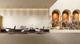 酒店空间设计营造宁静舒适休憩氛围的自然质感美学(图1)