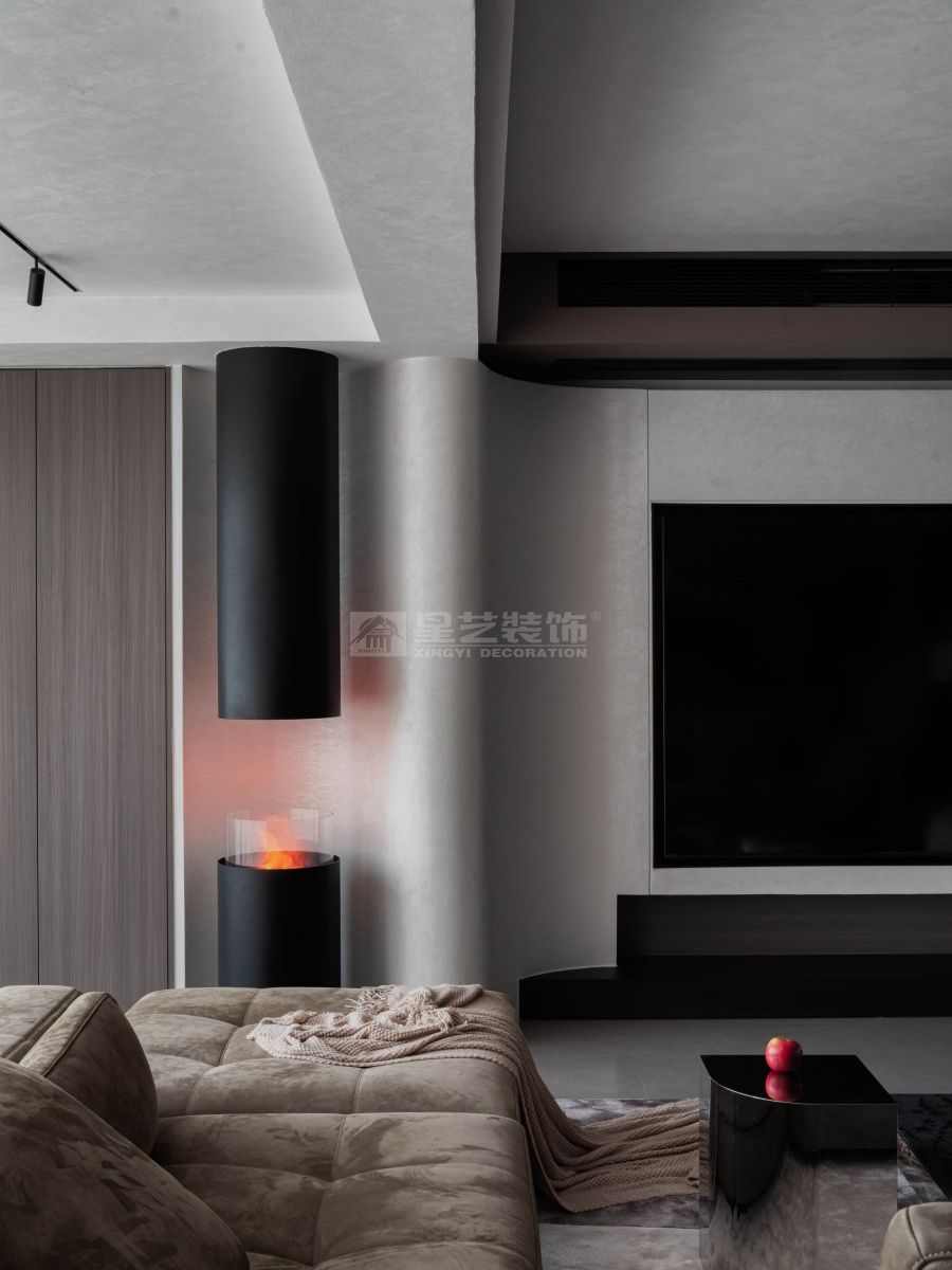 意式轻奢设计演绎暗调美学，材质光影营造高级层次感(图4)