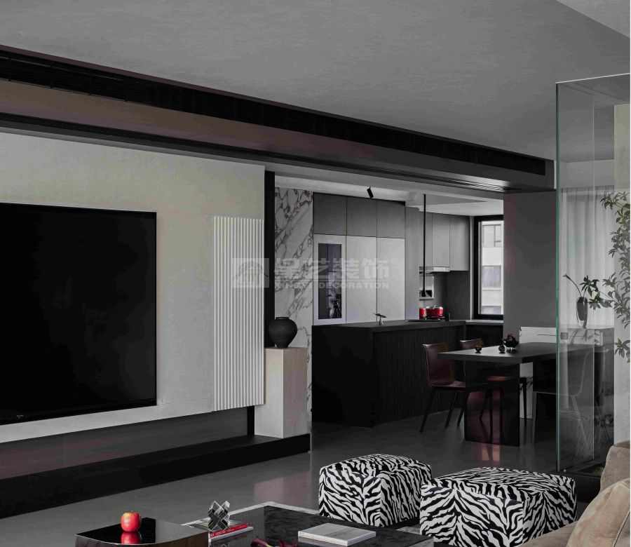 意式轻奢设计演绎暗调美学，材质光影营造高级层次感(图3)