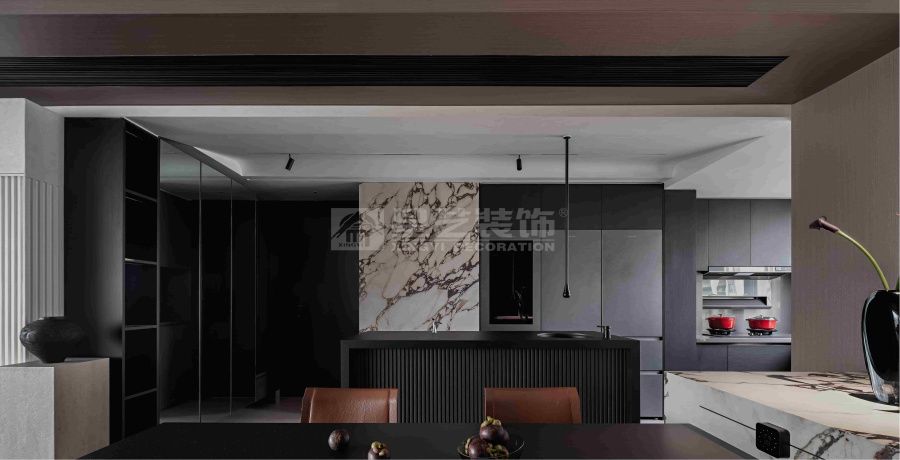 意式轻奢设计演绎暗调美学，材质光影营造高级层次感(图10)