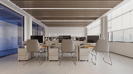 现代简约办公空间设计融合自然元素提升工作效率(图8)