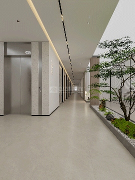 现代简约办公空间设计融合自然元素提升工作效率(图9)