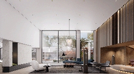 极简设计打破室内外界限，打造流动开阔的有机空间(图1)