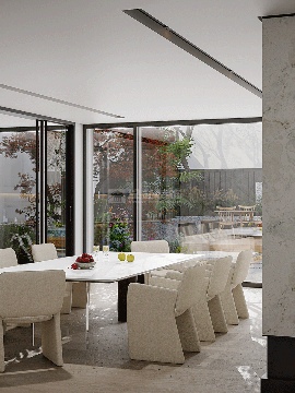 极简设计打破室内外界限，打造流动开阔的有机空间(图9)