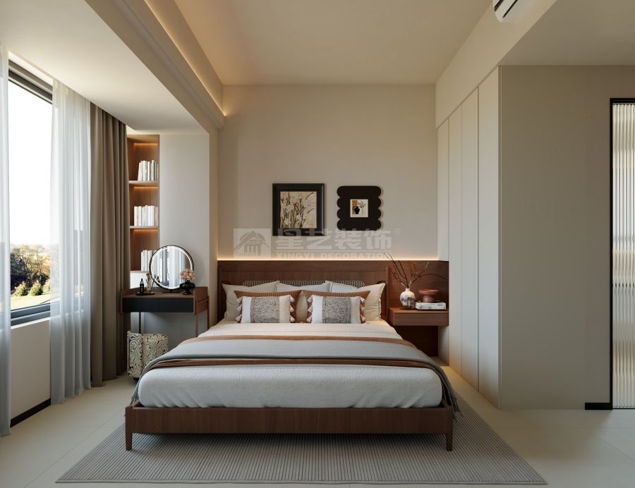 92平米三房改造现代简约风格，开放式厨房扩大客厅视觉效果(图3)