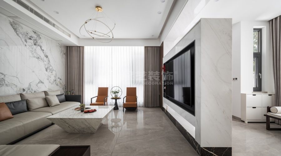 客厅餐厅卧室玄关书房全屋设计优化生活方式动线布局(图2)