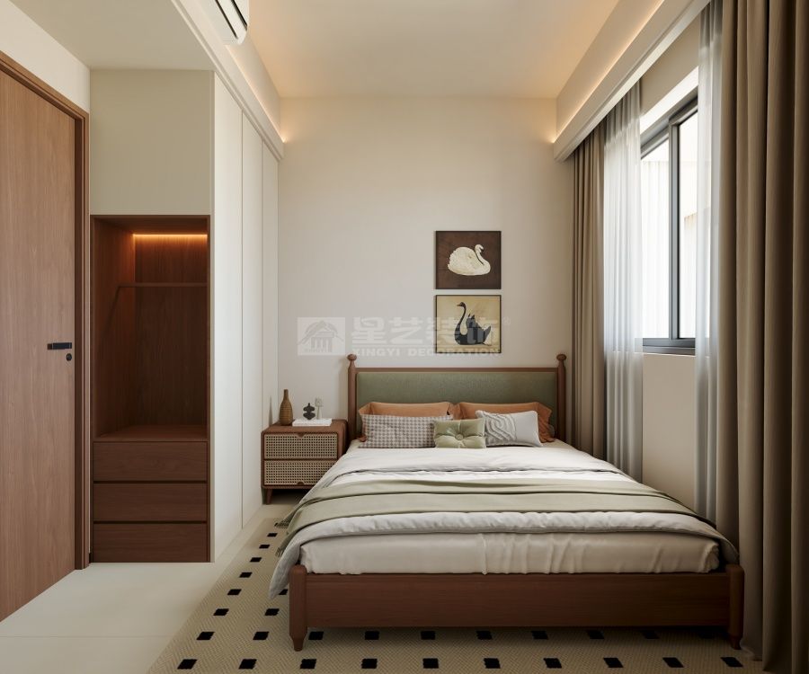 92平米三房改造现代简约风格，开放式厨房扩大客厅视觉效果(图8)