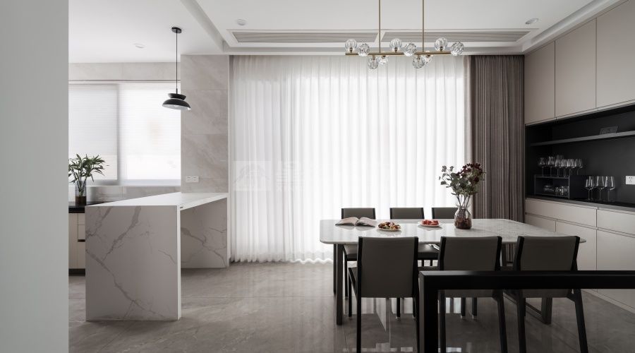 客厅餐厅卧室玄关书房全屋设计优化生活方式动线布局(图7)