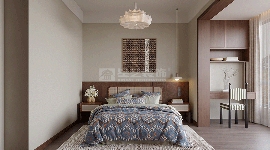 安康现代家居设计，复古木色与原野绿的自然主义空间(图6)