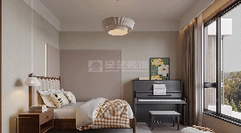 安康现代家居设计，复古木色与原野绿的自然主义空间(图8)