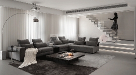 现代极简主义住宅设计，黑白灰打造高级静谧空间(图4)