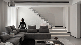 现代极简主义住宅设计，黑白灰打造高级静谧空间(图7)