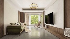 现代自然主义家居设计，木石材质打造温馨雅致空间(图1)