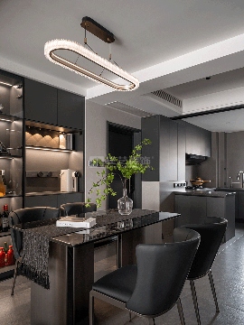 现代轻奢艺术住宅设计，高挑空结构打造视觉震撼居所(图7)