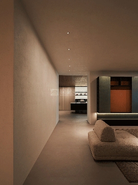 自然共生极简奢雅住宅设计，玻璃材质消弭室内外边界(图10)