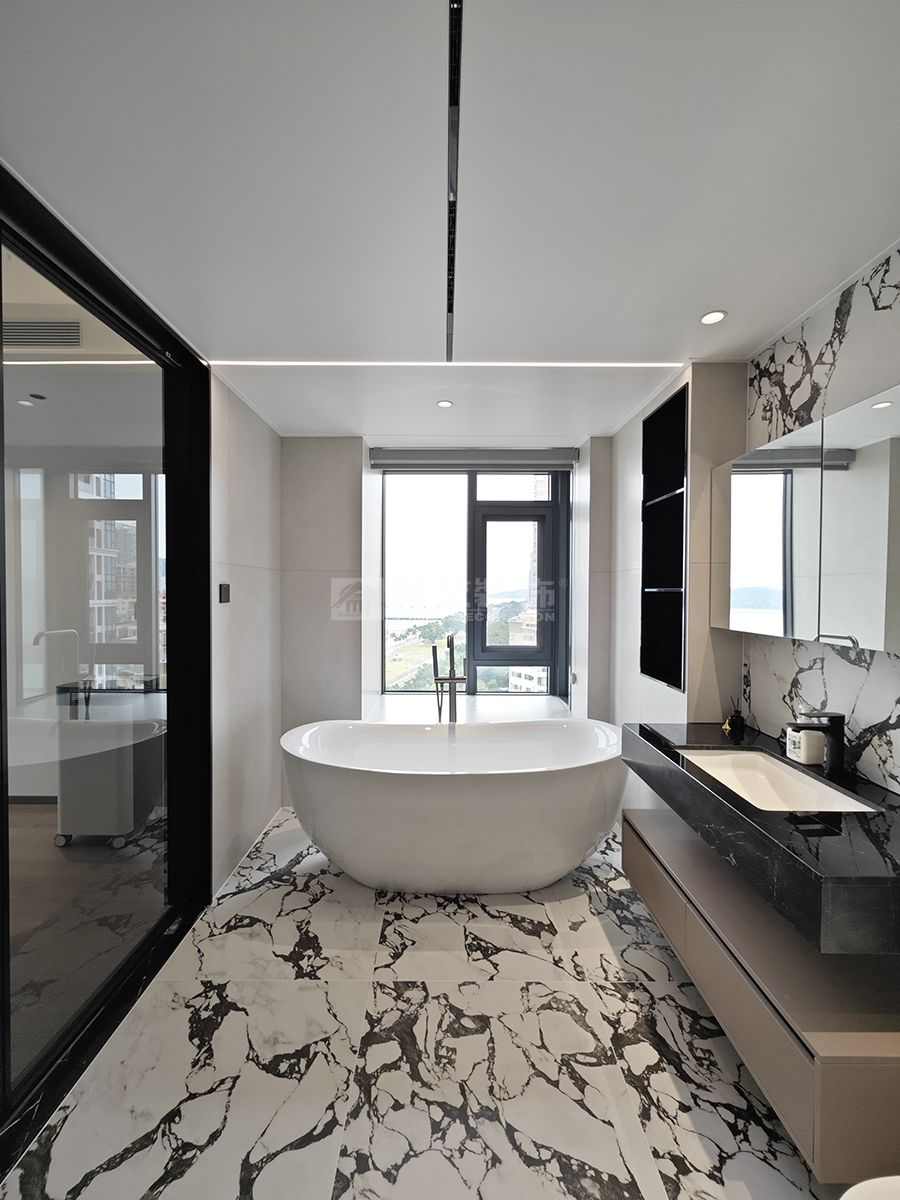 206㎡现代风实景设计，尺度赋奢简居藏韵的高端住宅(图8)