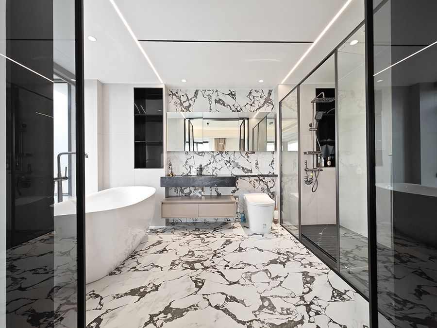 206㎡现代风实景设计，尺度赋奢简居藏韵的高端住宅(图9)