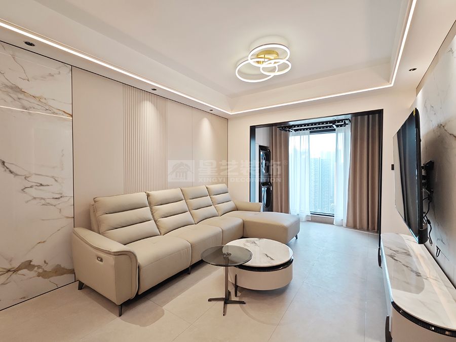 89㎡现代风格实景设计，小户型精致生活空间打造(图1)