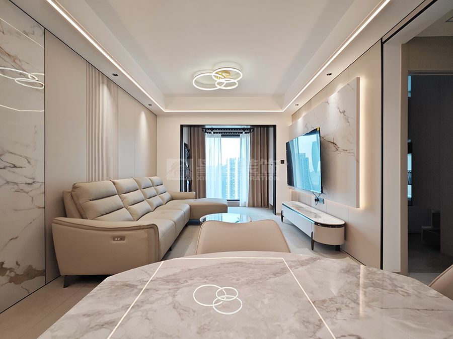 89㎡现代风格实景设计，小户型精致生活空间打造(图2)