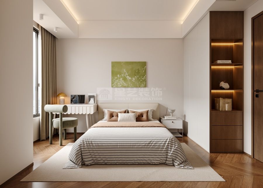 汕头东海岸145平新中式四房设计，传统与现代完美融合(图4)