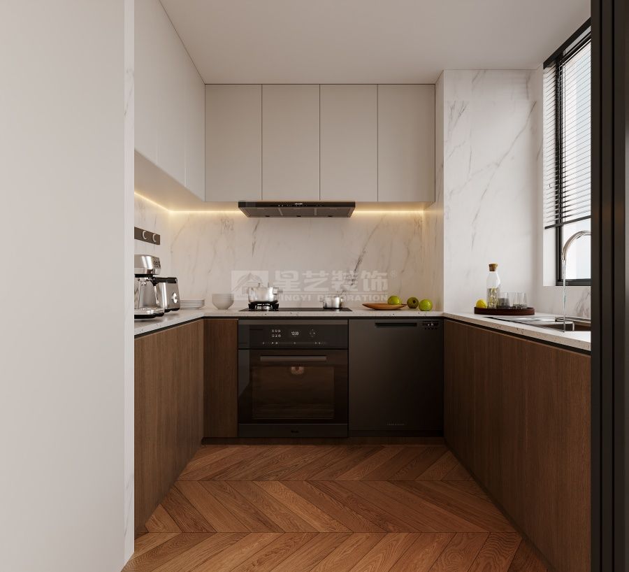 汕头东海岸145平新中式四房设计，传统与现代完美融合(图3)