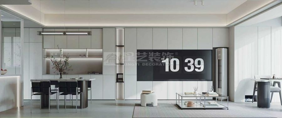 极简主义住宅设计黑白灰现代风格空间营造(图1)