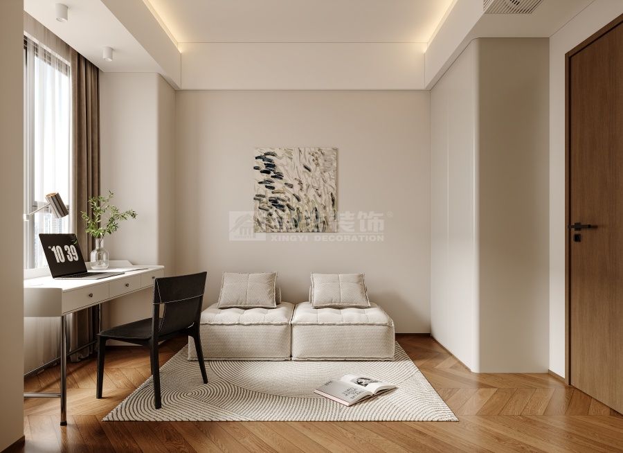 汕头东海岸145平新中式四房设计，传统与现代完美融合(图7)