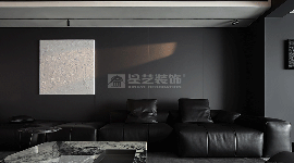 暗黑系极简主义设计，黑白灰极致碰撞打造高级质感空间(图2)