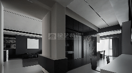 暗黑系极简主义设计，黑白灰极致碰撞打造高级质感空间(图5)