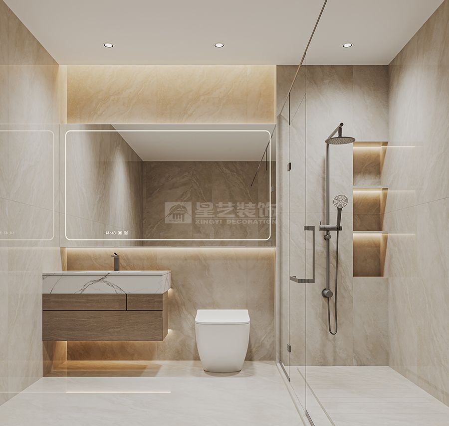 380㎡大平层现代风设计，尺度赋能简而不凡的居住体验(图6)