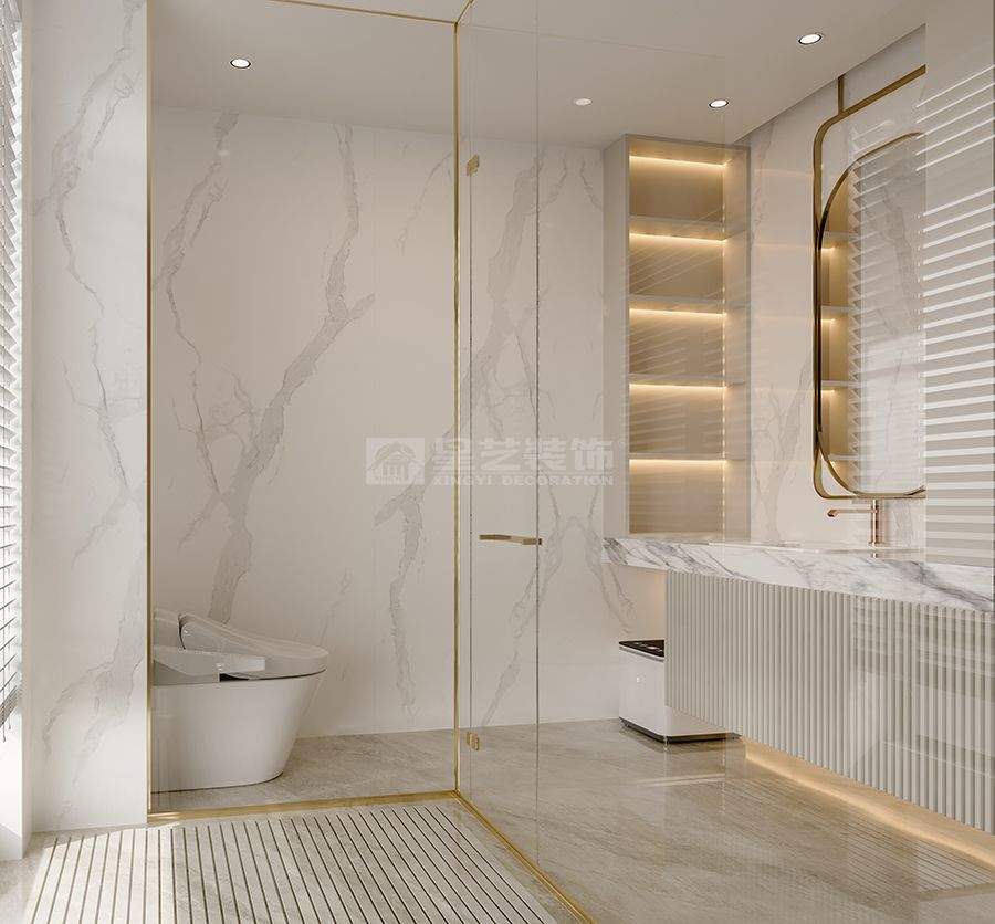 380㎡大平层现代风设计，尺度赋能简而不凡的居住体验(图8)