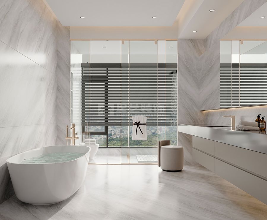 380㎡大平层现代风设计，尺度赋能简而不凡的居住体验(图7)