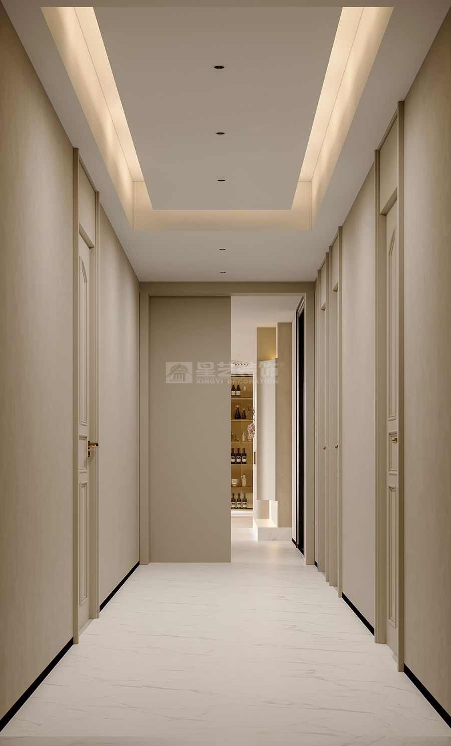 380㎡大平层现代风设计，尺度赋能简而不凡的居住体验(图13)