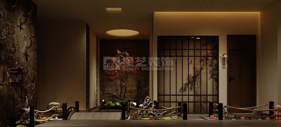 高端私人会所设计三大包间双茶室格局商业接待空间(图1)