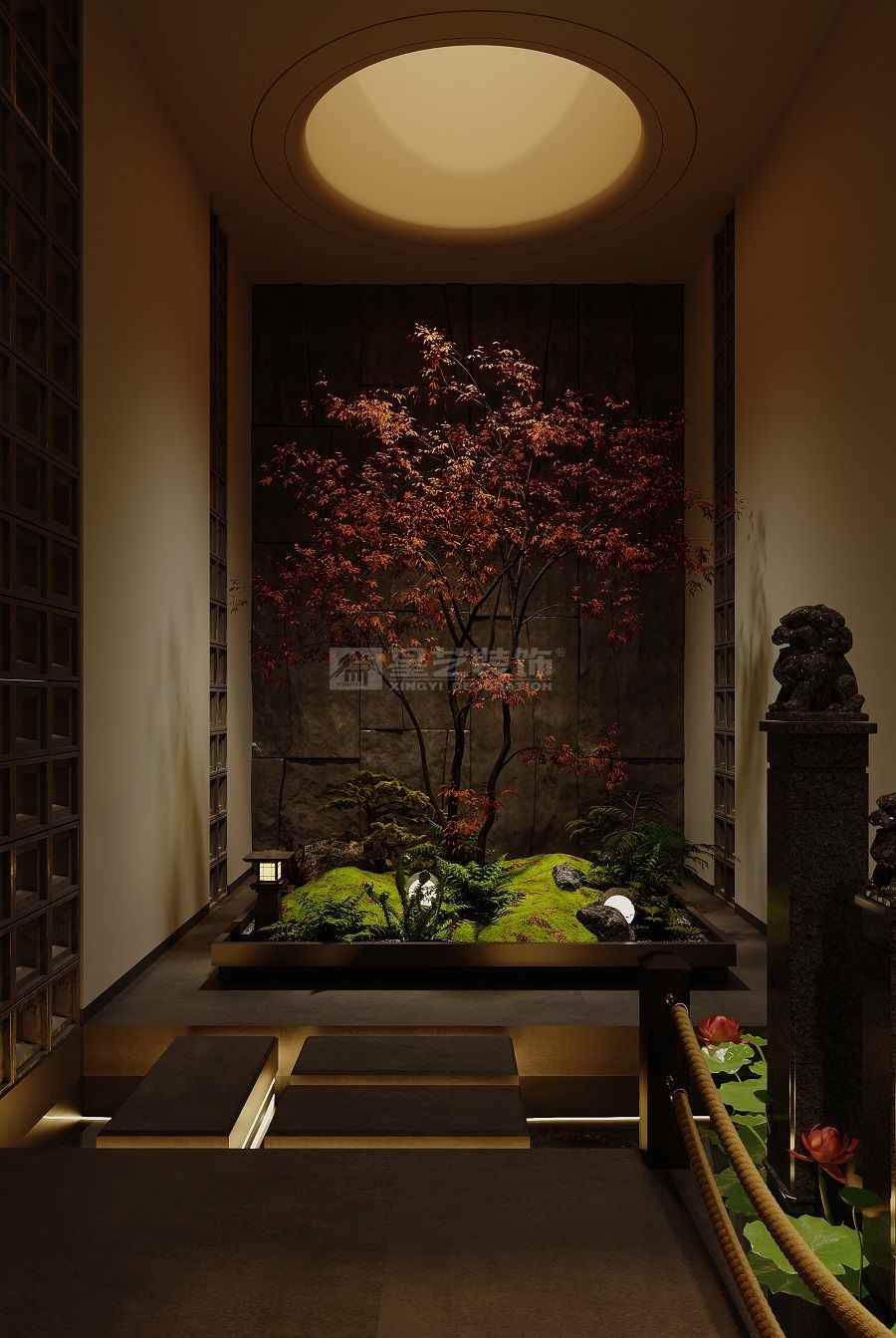 高端私人会所设计三大包间双茶室格局商业接待空间(图5)