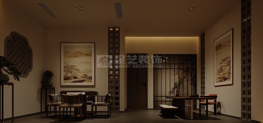 高端私人会所设计三大包间双茶室格局商业接待空间(图12)