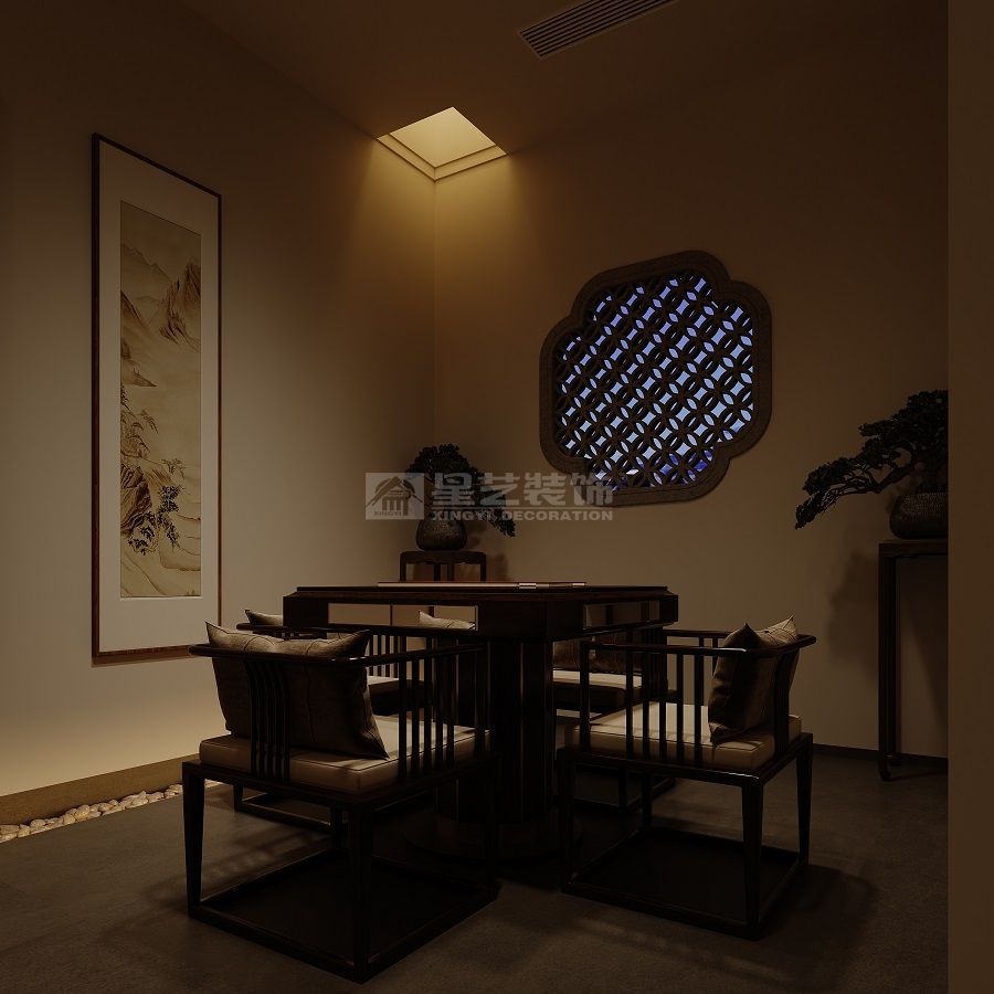 高端私人会所设计三大包间双茶室格局商业接待空间(图14)