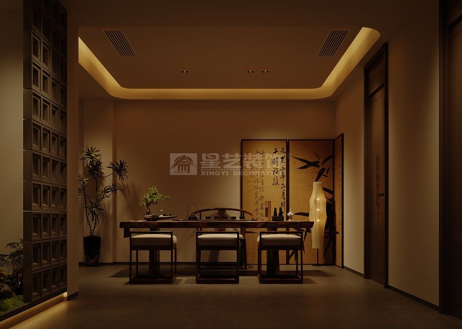 高端私人会所设计三大包间双茶室格局商业接待空间(图28)