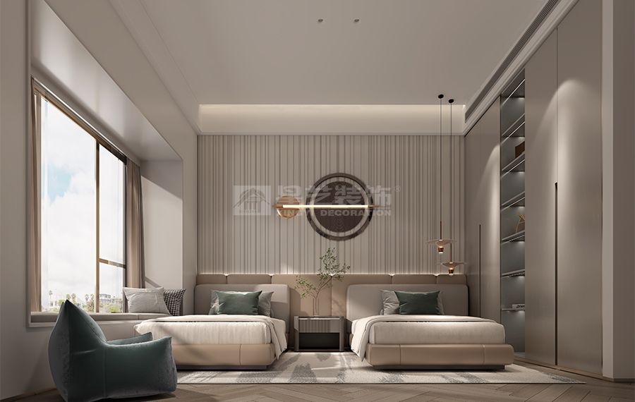 荔湾黄沙江畔480平意式轻奢大平层设计，影木金属打造低调奢华质感(图7)