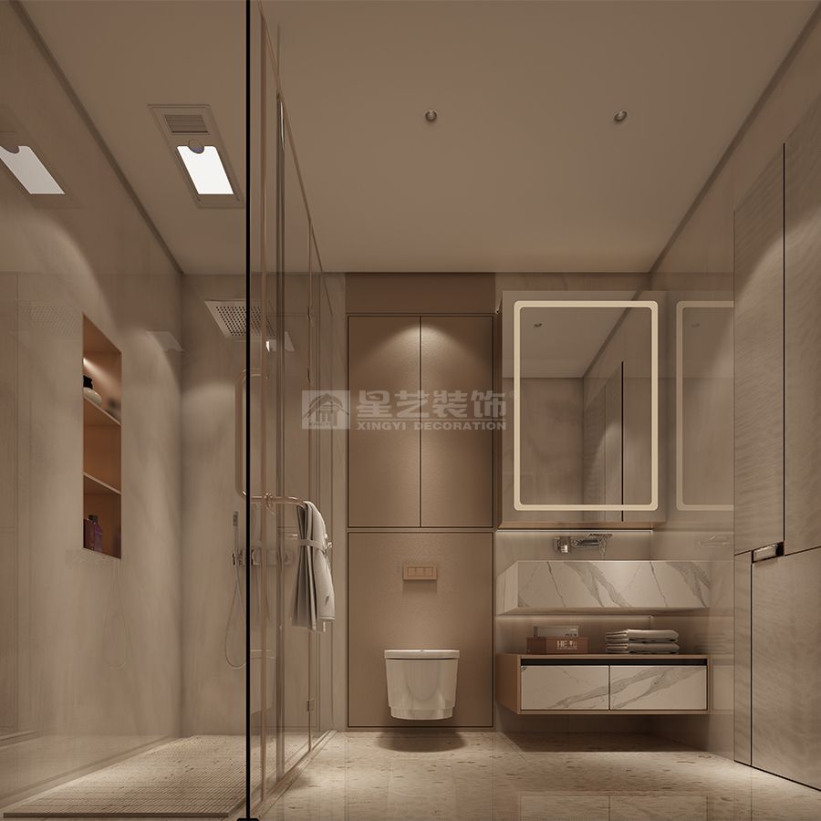 荔湾黄沙江畔480平意式轻奢大平层设计，影木金属打造低调奢华质感(图12)