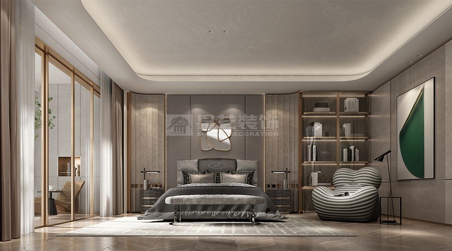 荔湾黄沙江畔480平意式轻奢大平层设计，影木金属打造低调奢华质感(图16)