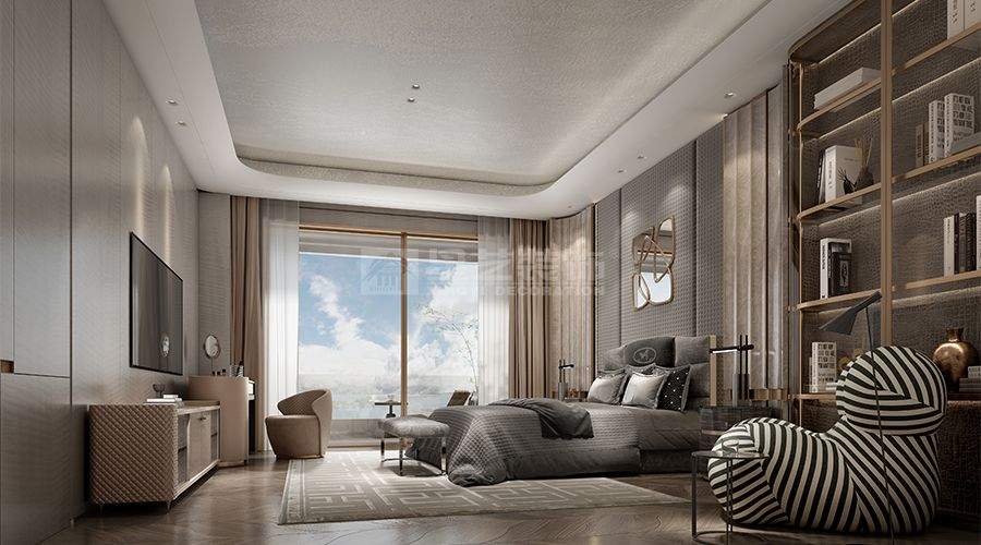 荔湾黄沙江畔480平意式轻奢大平层设计，影木金属打造低调奢华质感(图17)