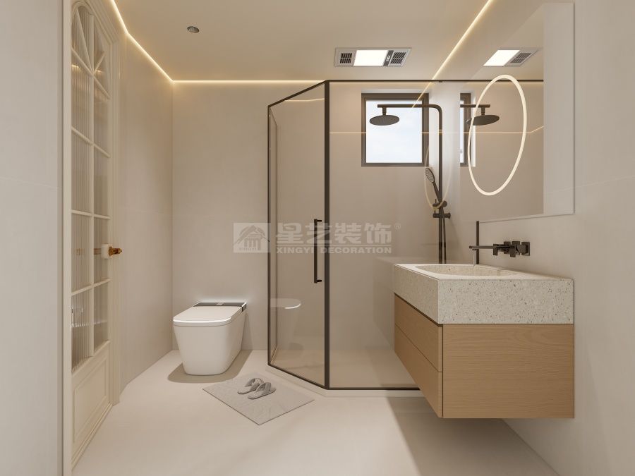 轻法式极简风格设计，奶油色调打造优雅舒适私域空间(图7)