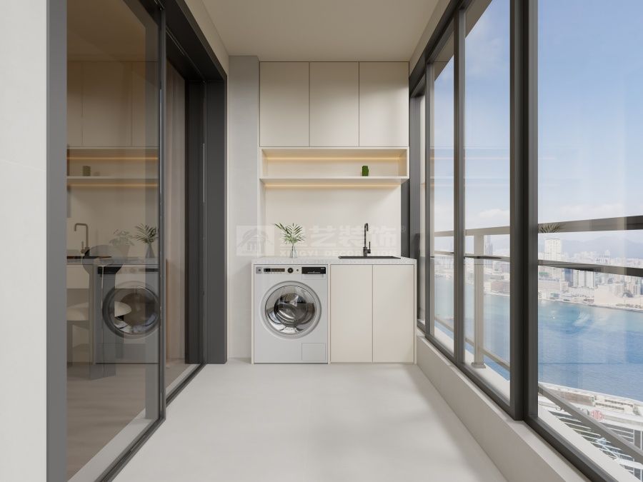 轻法式极简风格设计，奶油色调打造优雅舒适私域空间(图9)