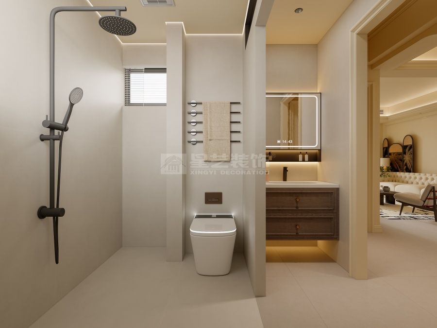 轻法式极简风格设计，奶油色调打造优雅舒适私域空间(图8)